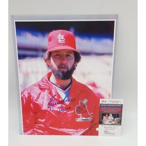 Bruce Sutter Signed Photo HOF 06 Inscription 11X14 Cardinals JSA COA